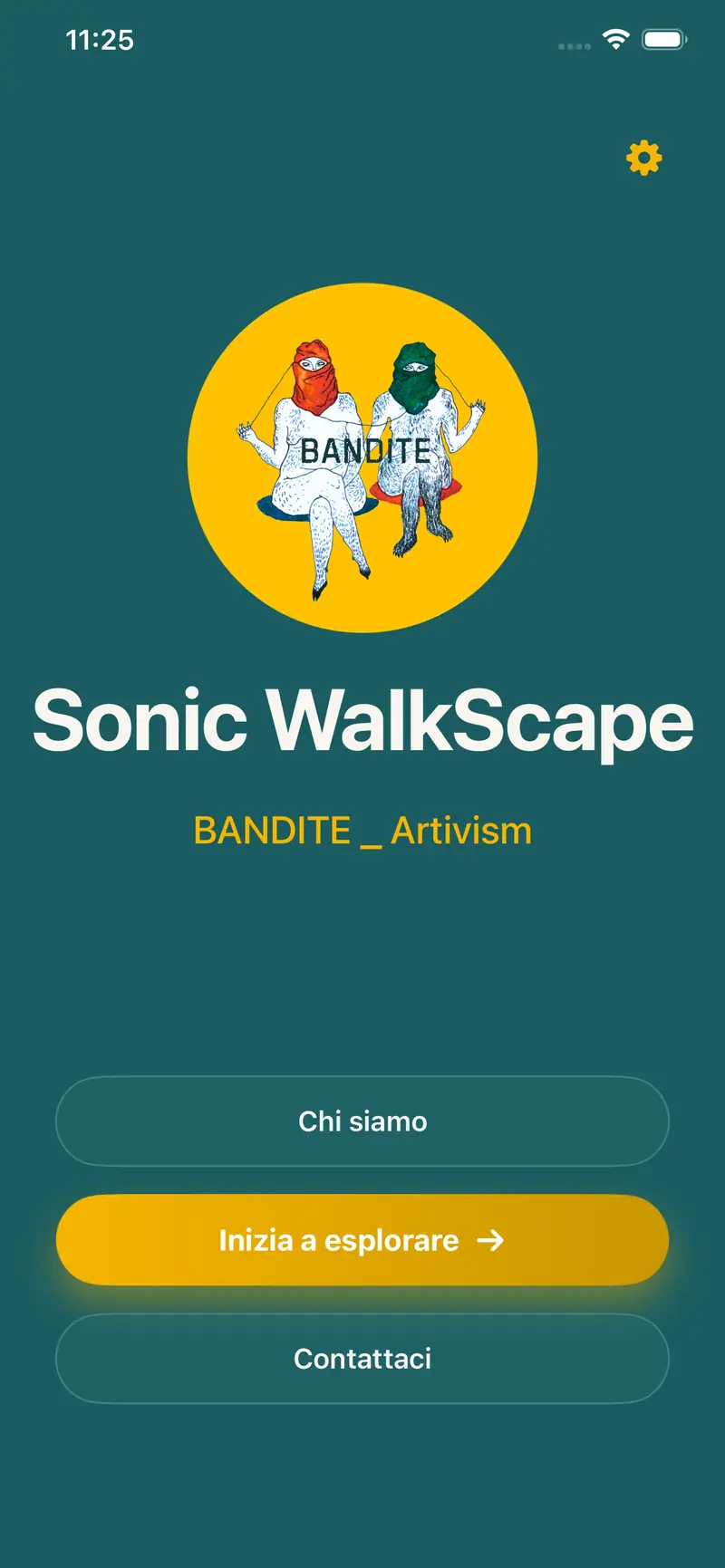 Sonic WalkScape app, screen 1 of 4